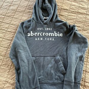 Abercrombie kids, distressed muscle sweatshirt.